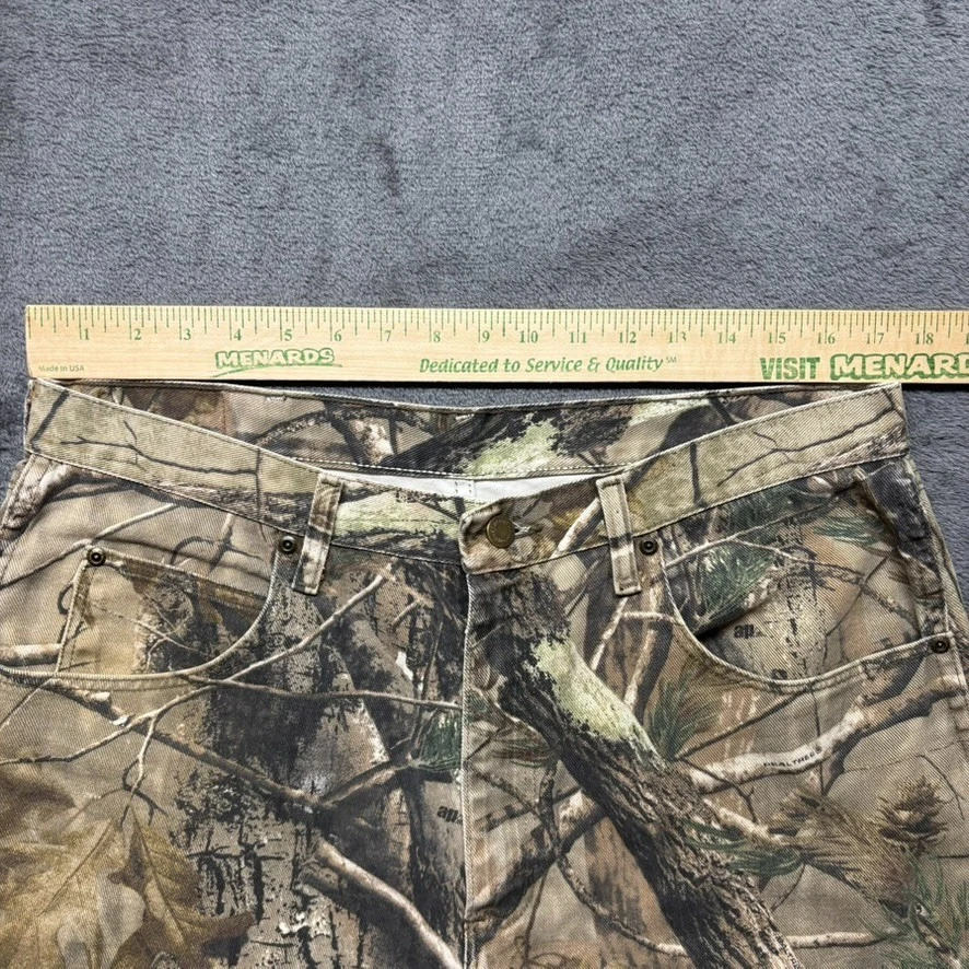 Vintage Wrangler Pants Mens 36x32 (fits 35x30) Realtree Camo Hunting Denim - Image 4 of 4