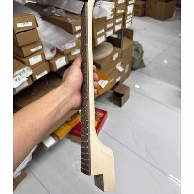 Glued Heel Electric Guitar Neck, 21 Frets, Maple with Rosewood Fretboard