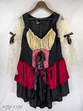 Womens Ren Faire Pirate Costume 1X-2X Steampunk Corset Cosplay