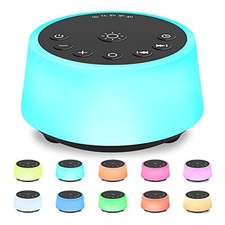 Color Noise Sound Machine 25 Sounds 10-Color Night Light 32 Vol 5 Timer Baby