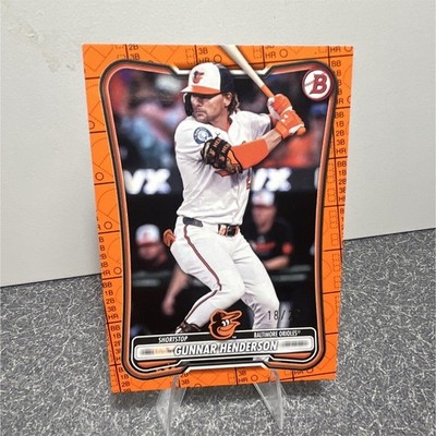 Topps 2026 Bowman Gunnar Henderson #73 Orange Scorecard Color Match /25 Orioles