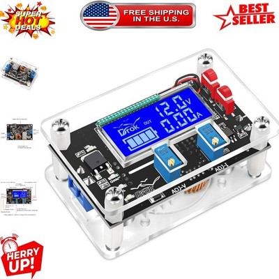 DC Voltage Boost Converter 6-30V to 7-32V, 5A Adjustable Regulator with LCD D...