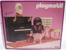 Playmobil 5551 "Pianist mit Klavier- Rosa Serie" in OVP von 1989 RAR/selten!!