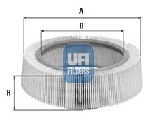 UFI Luftfilter Filtereinsatz für Mercedes-Benz SL 350 380 S-Klasse 30.993.00