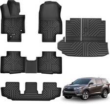 Floor Mats For Toyota Highlander 2020-2025 7-seats Tpe Floor Liners Floor Mats For Toyota Highlander 2020-2025 7-seats Tpe Floor Liners