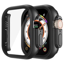 Misxi 2 Pack Hard PC Case Built in Tempered Glass Compatible with 49mm Apple