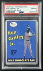 KEN GRIFFEY JR. PSA 8 1989 PACIFIC #NNO ROOKIE CANDY BAR BLUE RC 0437