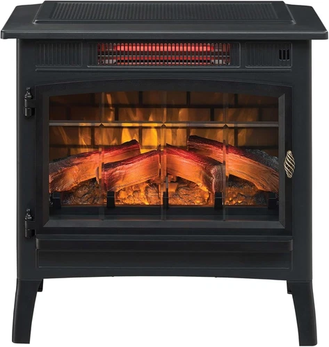 Duraflame Freestanding Electric Fireplace Stove Heater with 3D Flame Effect for  - Picture 5 of 12