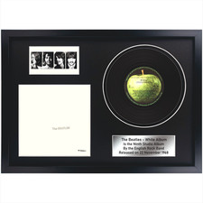 The Beatles - White Album / Memorabilia / Souvenir in black frame / LP /Decor A4