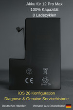 iPhone AKKU Batterie OEM 100% Kapazität DIAGNOSE AKKU 12-15 Pro Max Ori Meldung
