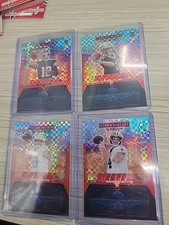 2025 Panini Rookies & Stars Red Plaid Airborne Lot Of 4 2 Rookies And 2 Vets