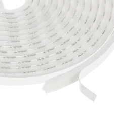 Self Adhesive Brush Seal Weather Stripping 3/16" x 3/8" x 49ft, White