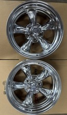 American Racing Polished Torque Thrust Ii Mag Wheels 17x7 Ford Mopar Vn515 New