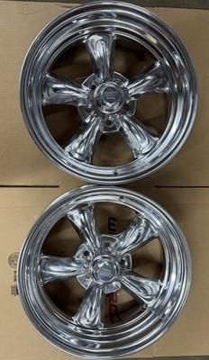 American Racing Polished Torque Thrust II Mag Wheels 17x7 Ford Mopar VN515 New