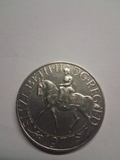  Silver Jubilee Crown Coin, Queen Elizabeth II 1952-1977 Rare Collector's Coin