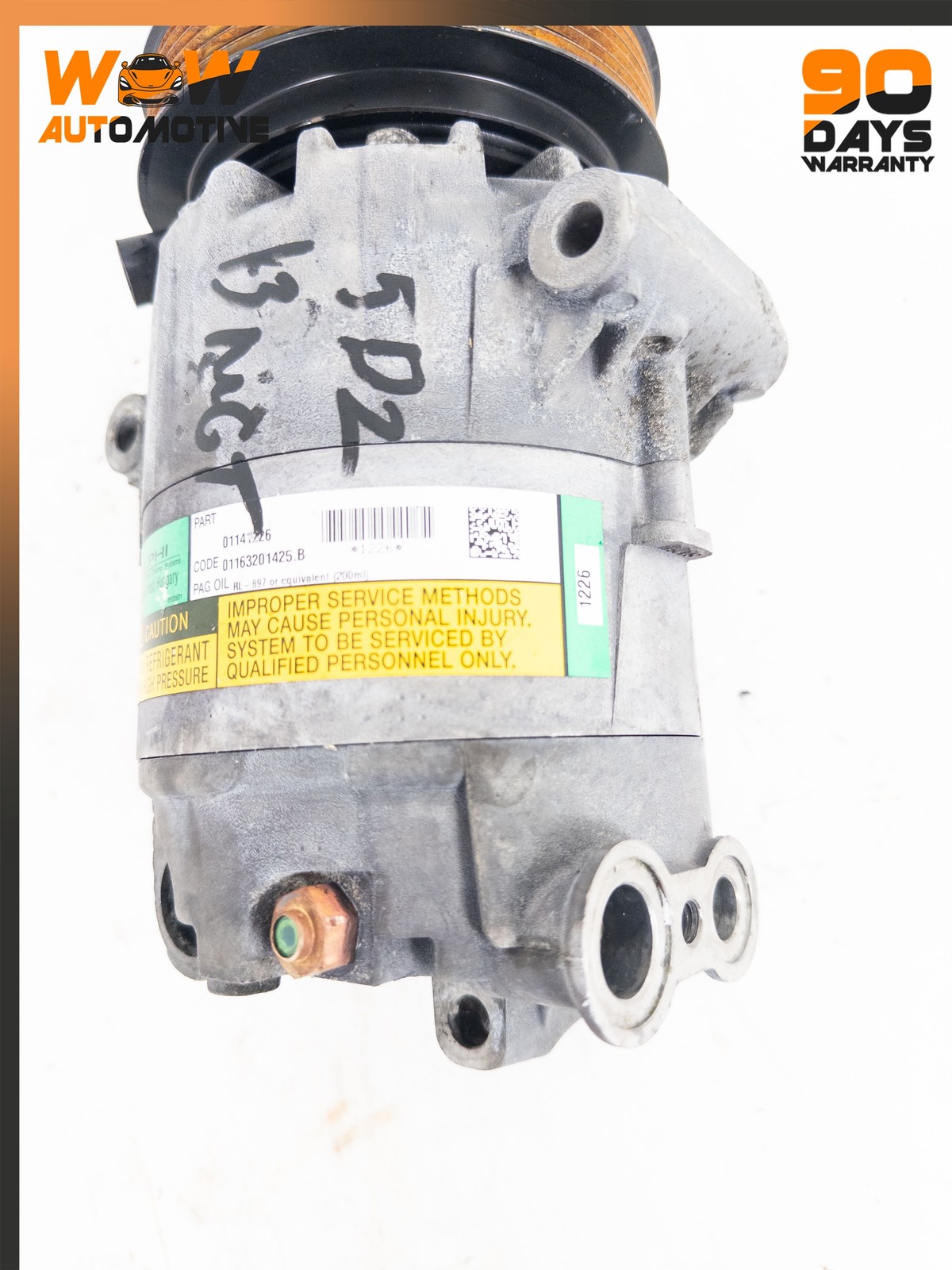 03-19 MASERATI GRANTURISMO S GRANCABRIO AC AIR CONDITIONING COMPRESSOR OEM  