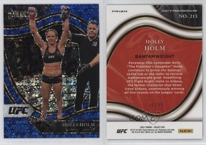 2021 Panini Select UFC Octagonside Blue Disco Prizm /99 Holly Holm #213