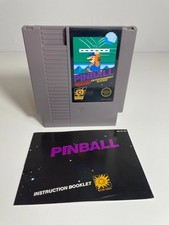 Pinball Nintendo NES 5 Screw Variant w Manual Excellent Mint Black Box