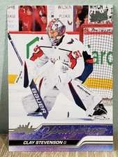 Clay Stevenson Young Guns RC - Washington Capitals | 2023-24 UD #457