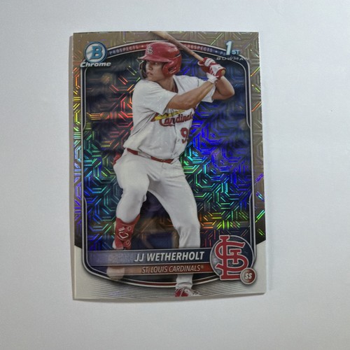 JJ Wetherholt [Mojo] #BCP-22 2025 Bowman Chrome Prospects card