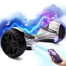 8.5'' Off Road Hoverboard LED light Bluetooth Self-Balancing 7.5Mph 400W 8YR+