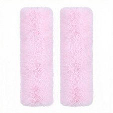 2-Pack Soft Plush Seatbelt Cover Pad for Kids, Baby Pink Seat Belt Cushion