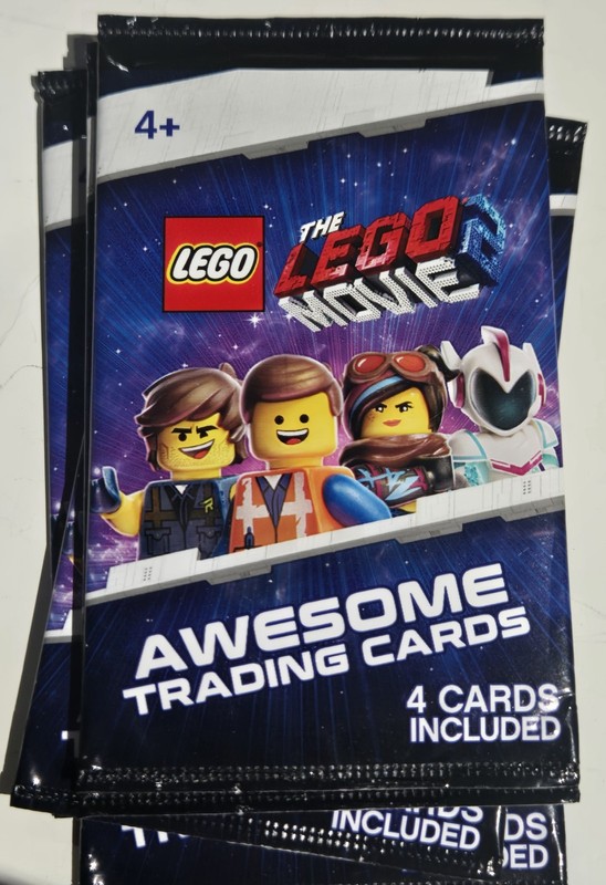 The Lego Movie 2 Awesome Trading Card Lot of 5 Packs