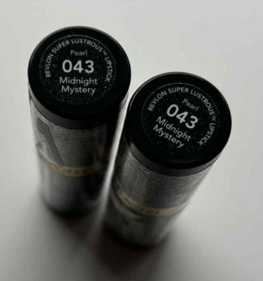 Revlon Super Lustrous Lipstick 043 Midnight Mystery Lot of 2