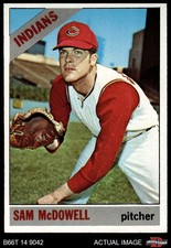 1966 Topps #470 Sam McDowell Indians 6 - EX/MT