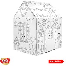 Whimsical Gingerbread House Play Fort - Kids Craft for Creative Holidays