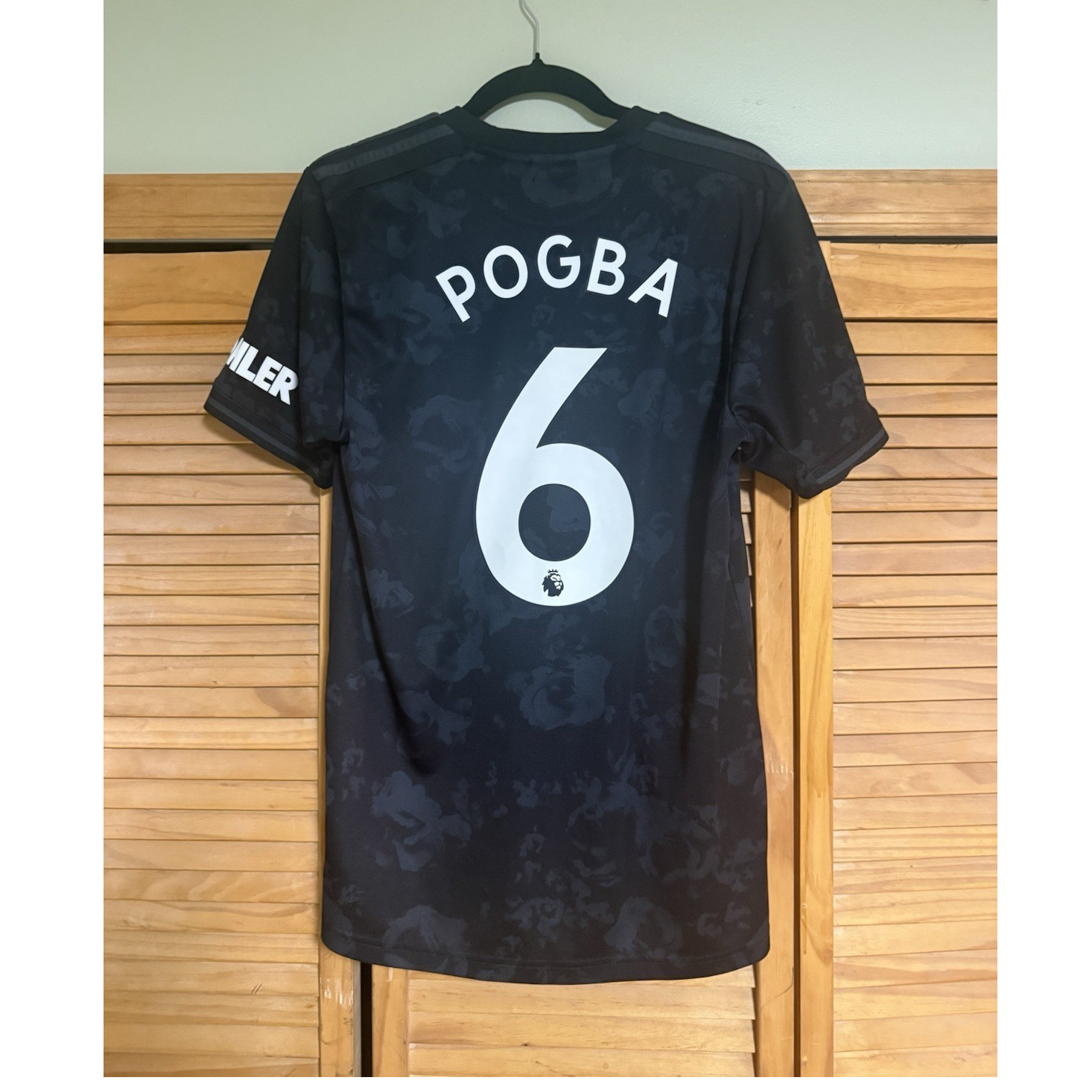 adidas 2019/20 Manchester United Paul Pogba #6 Black Soccer Jersey Men’s Size M