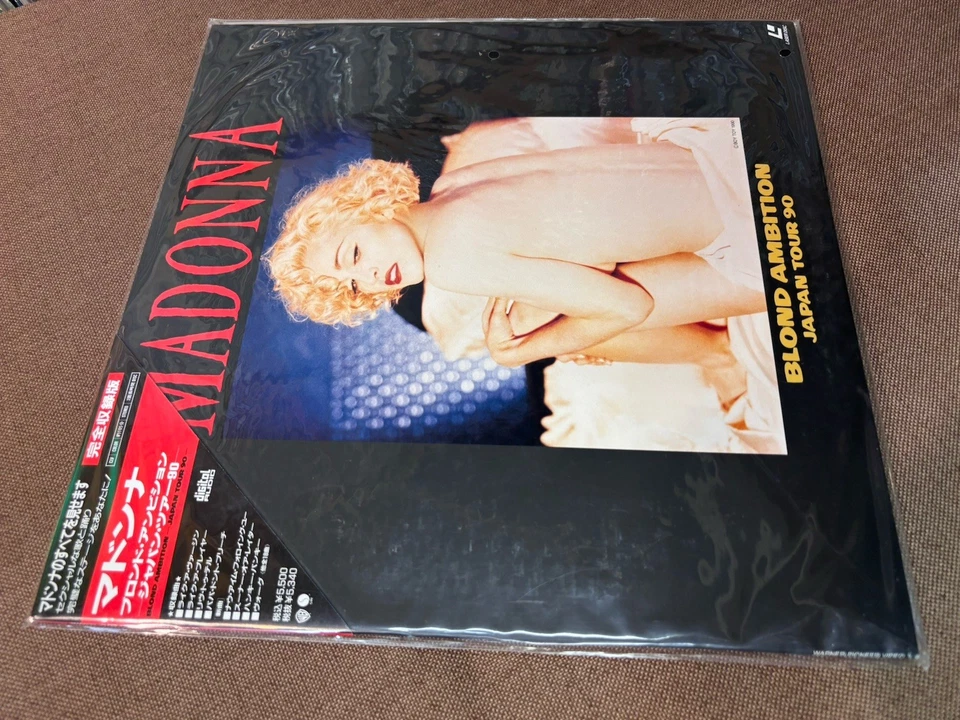 Sealed MADONNA Blond Ambition Japan Tour 90 Laser Disc WPLP-9044 TRIANGLE OBI - Image 3 of 4