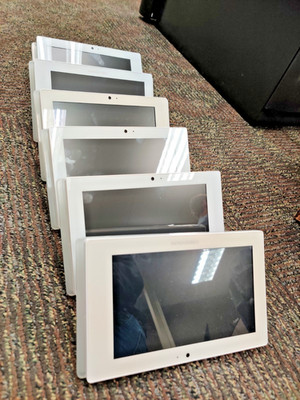 BUNDLE (6) Crestron TSW-760 + Crestron TSW-760-LB-W (White)   Touchscreen Panels