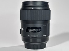 Sigma 35mm f/1.4 DG HSM Lens EF   Wide Prime, Sharp, Full-Frame, Clean Glass