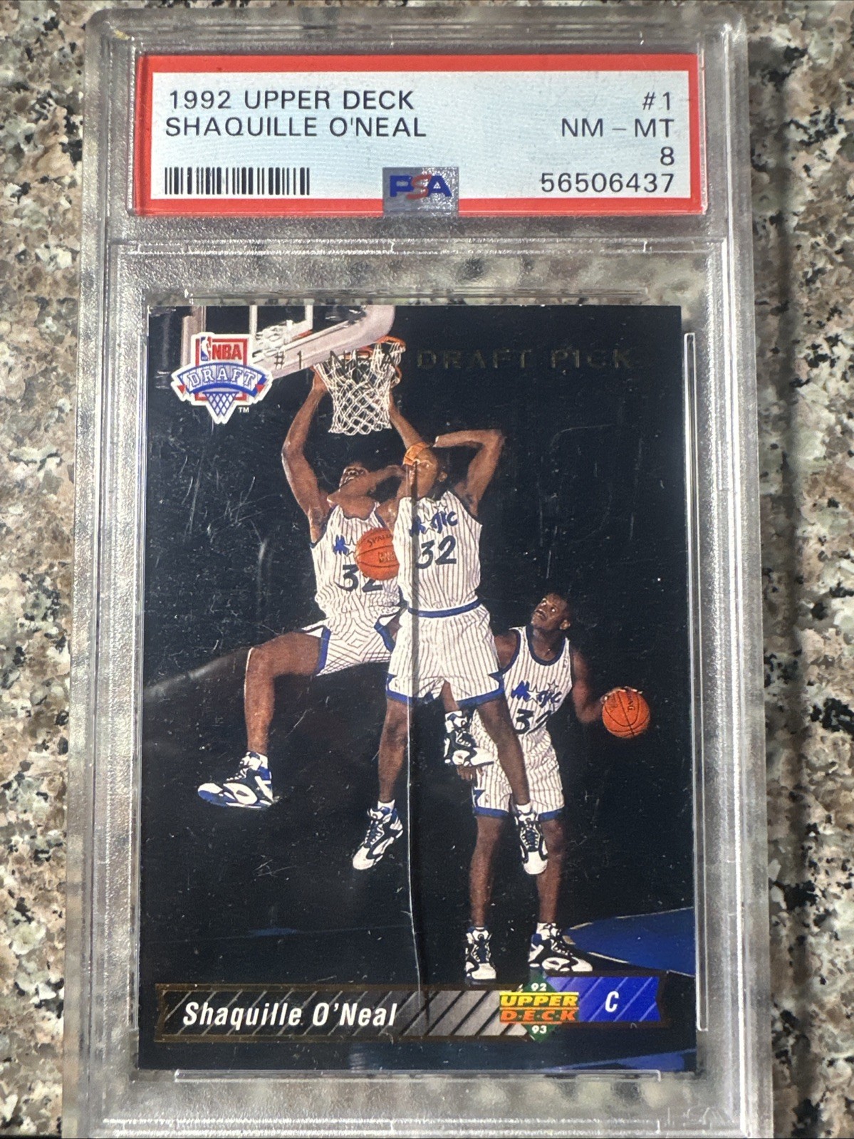 1992-93 Upper Deck - Shaquille O'Neal #1 RC PSA 8 (CRACKED SLAB)