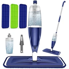 Microfiber Spray Mop for Floors Cleaning: Wet Dry Hardwood Floor Mops with 3 ...