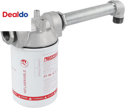 High Flow Fuel Filter Kit, 3/4  NPT 25 GPM 30 Micron Spin-On Cartridge Style for