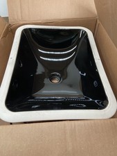 KOHLER K-20000-7 Caxton Rectangle Undermount Bathroom Sink in ,Black Black