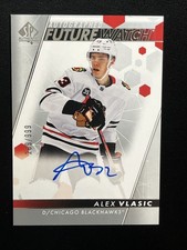 22-23 UD SP Authentic Future Watch Auto 111 Alex Vlasic /999