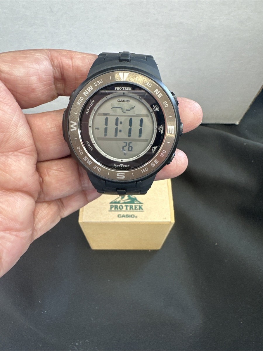 Casio Pro Trek PRG 330-1 Black Resin Men's Wrist watch