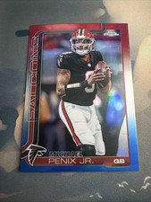 2025 Topps Chrome - Michael Penix Jr. #15 Red White & Blue Refractor
