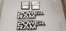 Original 1981-1993 Dodge Power Ram Truck D150 Fender Emblems 81-93 Oem Set