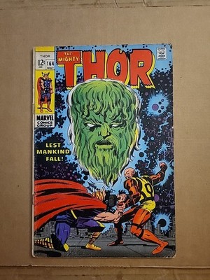 Thor #164 VF- 3rd Appearance & Origin of HIM Adam Warlock 1st Athena Marvel 1969