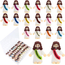 40 Pcs Mini Jesus Figurines in Bulk, Little Jesus Loves You Figures to Hide Tiny
