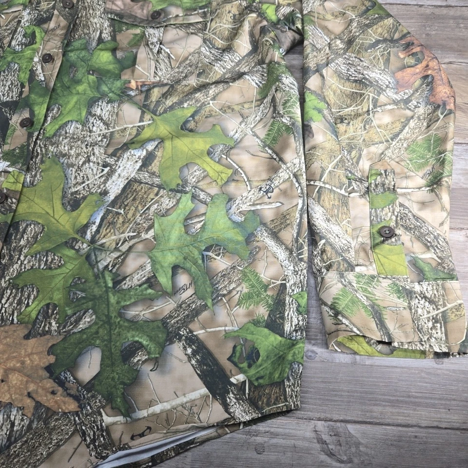True Timber Mens L Camo Button Down Long Sleeves Shirt Dress Casual Easy Wash - Image 3 of 4