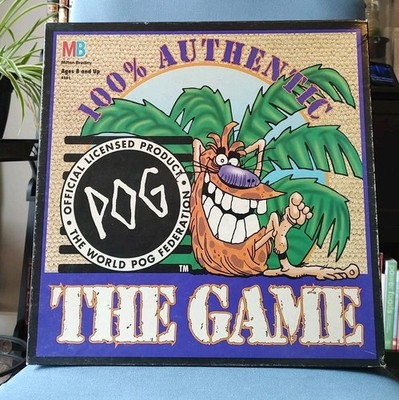  POG The Game With 190 Milk Caps Plus Collectors Album (Incomplete Game)