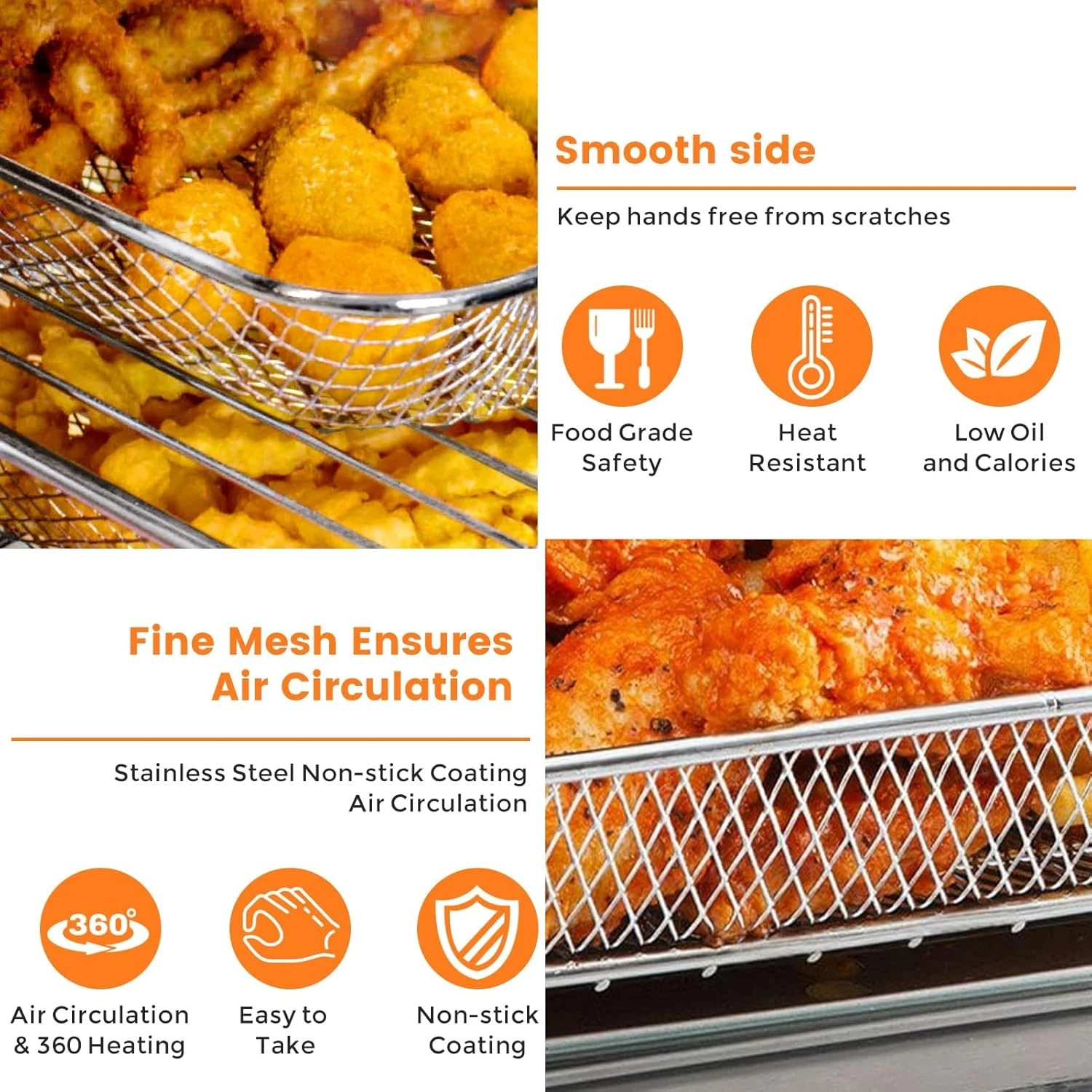 Air Fryer Basket Replacement for Nuwave Bravo xl air fryer toaster smart oven