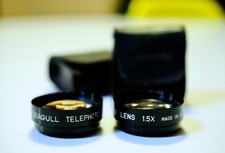 Telephoto lens set for Seagull TLR 1.5X - Focus and Picture lenses - NOS