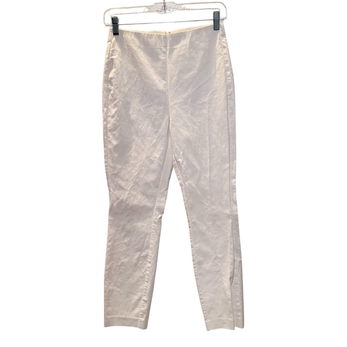 Rag & Bone Pants Womens 4 White Simone Slim Fit High Rise Cropped Made in USA