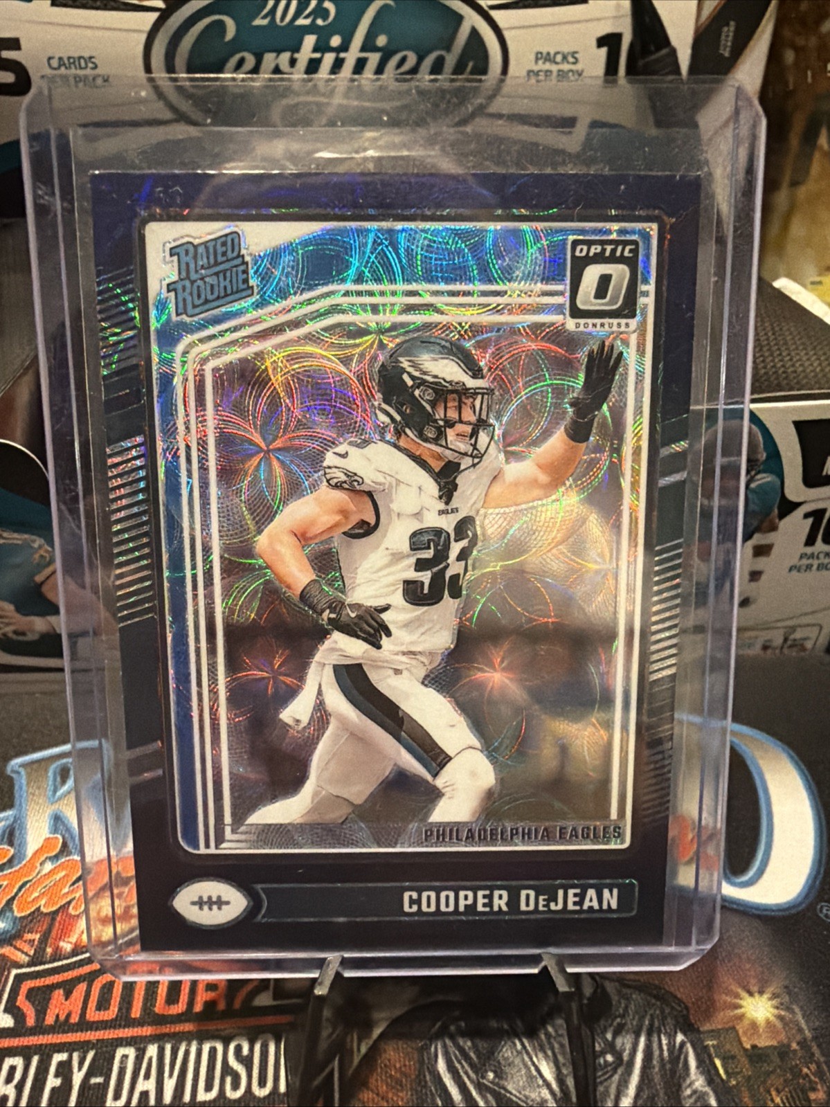 2024 Panini Donruss Optic - Rated Rookie Cooper DeJean #221 Purple Scope Prizm
